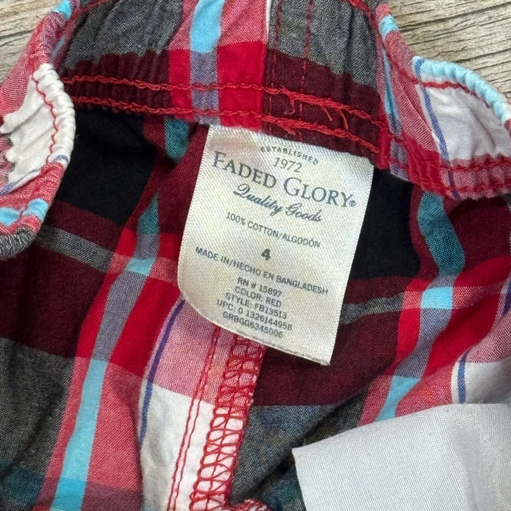 Faded Glory Multicolor Plaid Shorts​